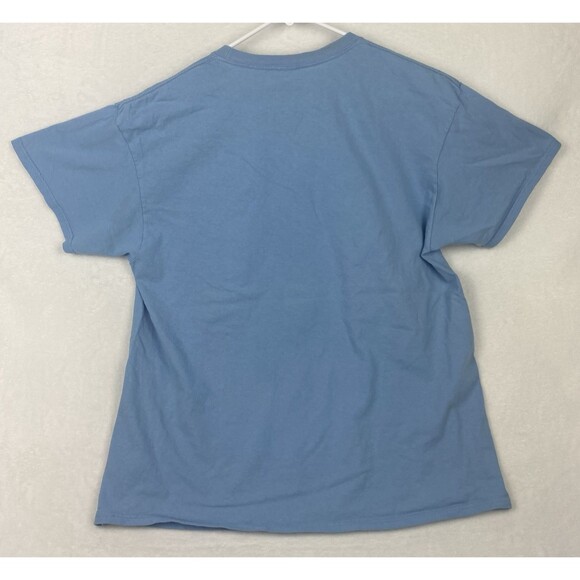 Disney Stitch Graphic Shirt Adult Large Blue Crewneck Short Sleeve - Picture 2 of 8